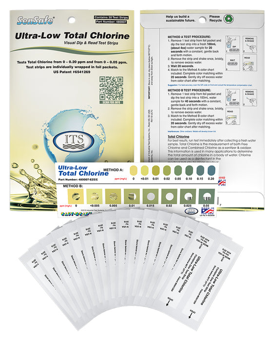 SenSafe® Ultra Low Total Chlorine (Eco-Pack), (Gesamtchlor im sehr niedrigen Bereich, Papier-Packung)