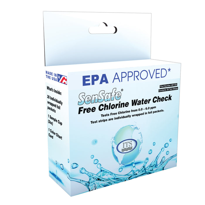 SenSafe® Free Chlorine EPA (Foils), (Freies Chlor nach EPA, einzeln eingeschweißte Teststreifen)